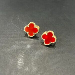 Van Cleef & Arpels red earrings